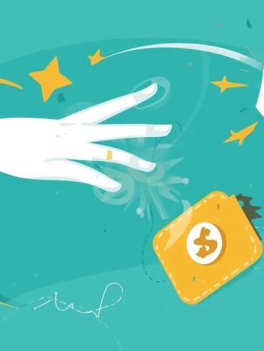 تصميم جميل مبهج يعبر عن شحن المحفظة الالكترونية بدون كلام